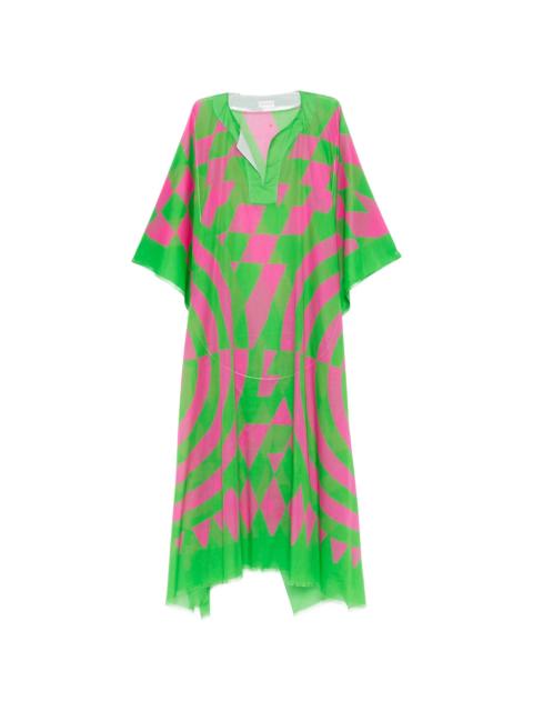 Dries Van Noten Dries Van Noten Geometric-print Maxi Dress