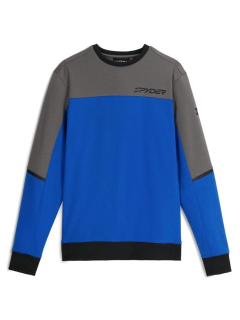 SPYDER Mens Speed Fleece Crew Jacket - Cobalt