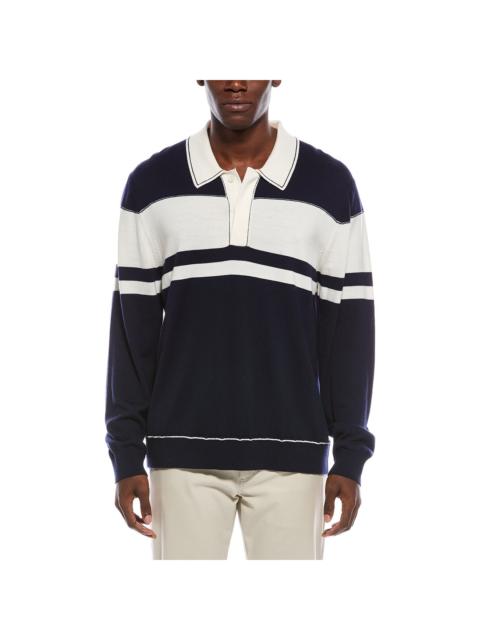 SIMKHAI SIMKHAI Striped Wool Polo Shirt