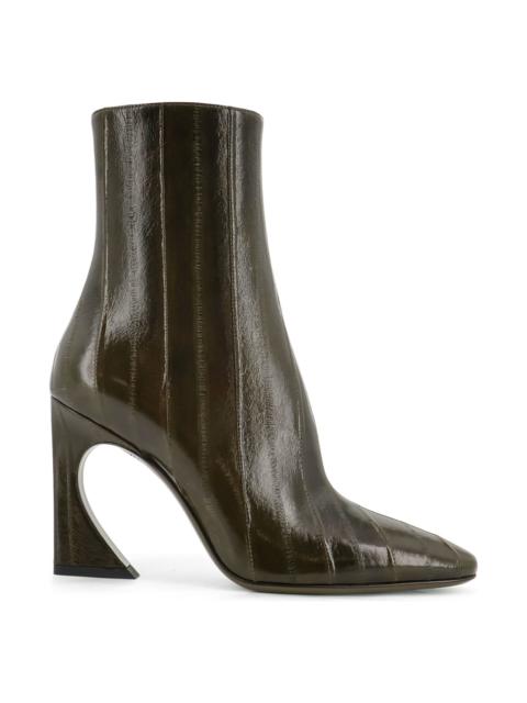 FENDI Fendi Arco Hagfish Leather Ankle Boots