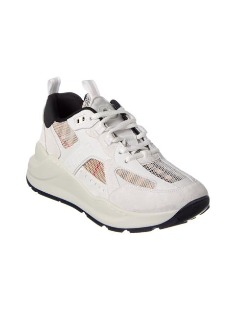 Burberry Burberry Vintage Check Mesh & Suede Sneaker
