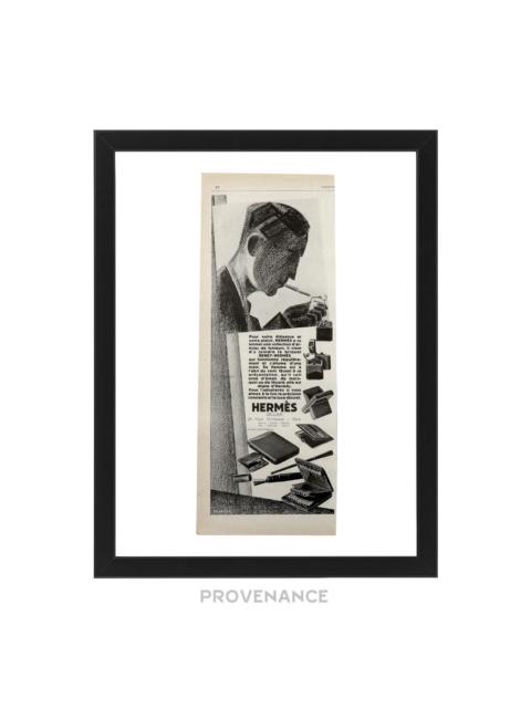 Hermès Hermes Antique Vintage Newsprint Ad - HERMÈS SELLIER