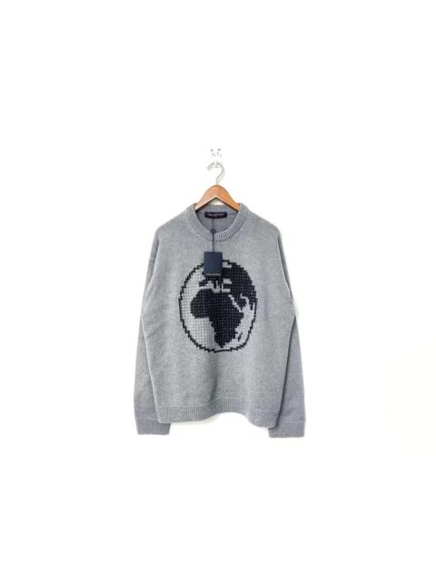 Louis Vuitton FW19 crystal earth sweater
