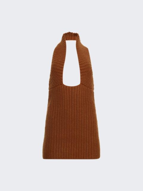 CHRISTOPHER ESBER Lennox Knit Cutaway Mini Dress Toffee