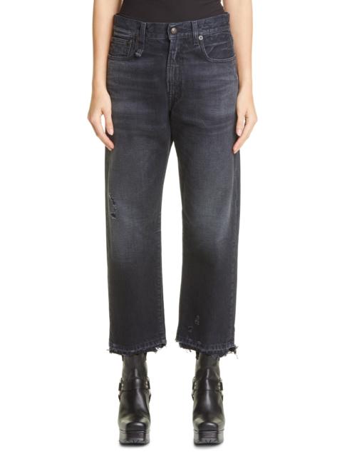 R13 Distressed Boyfriend Jeans