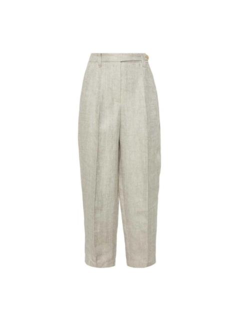 Brunello Cucinelli Brunello Cucinelli Wolight Beige Linen Trousers