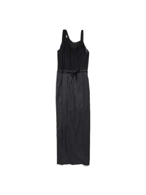 BALENCIAGA Balenciaga Patched V-Neck Slip Dress