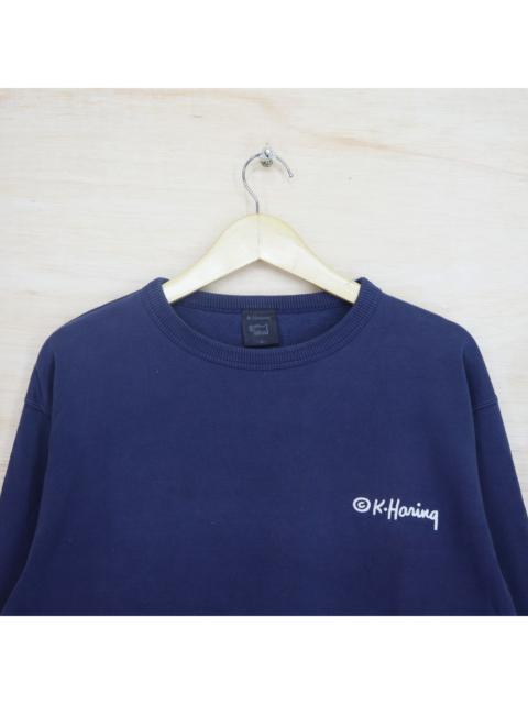 Other Designers Vintage 90s KEITH HARING Big Logo Sweater Sweatshirt Pullover Jumper