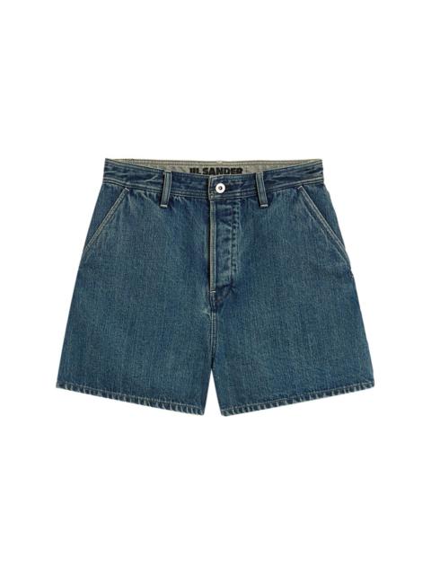 high-rise denim shorts