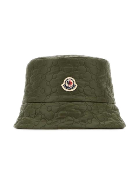 Moncler Olive Green Nylon Reversible Bucket Hat
