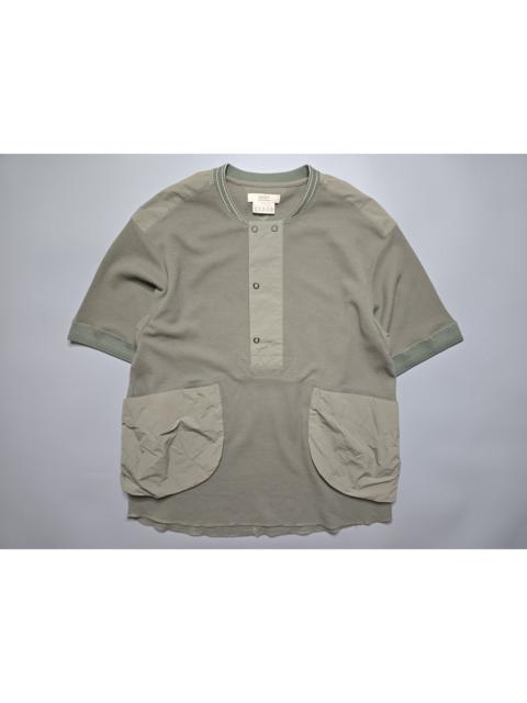 snow peak Norbit - Waffle Henry Neck Pocket T-shirt