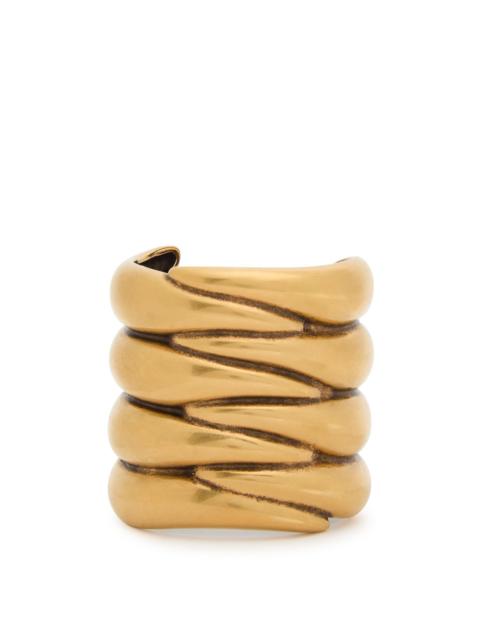 KHAITE Khaite Cyclone Sculpted 18kt Gold-plated Cuff