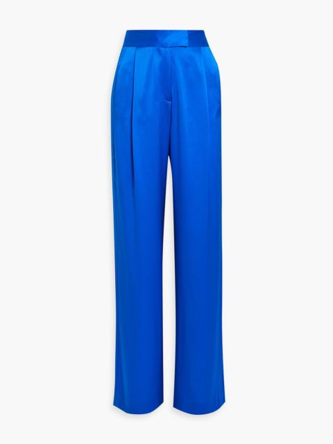 THE SEI Silk-satin wide-leg pants