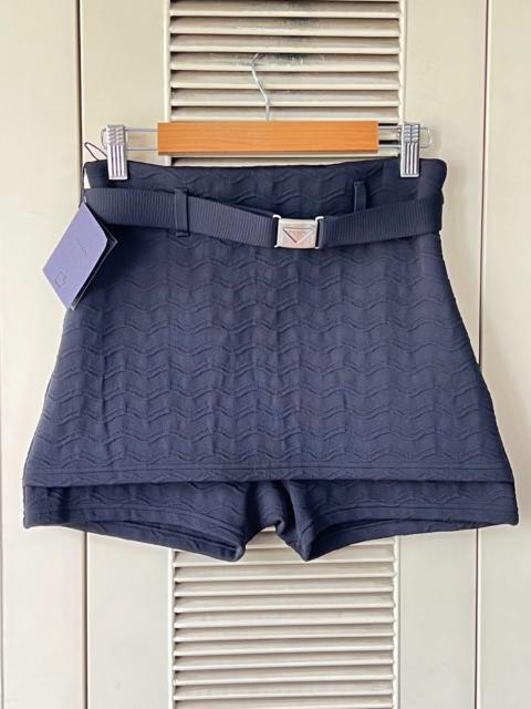 Prada Prada black jacquard shorts