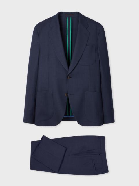 Paul Smith A Suit To Travel In - Blue Marl Patch-Pocket Suit