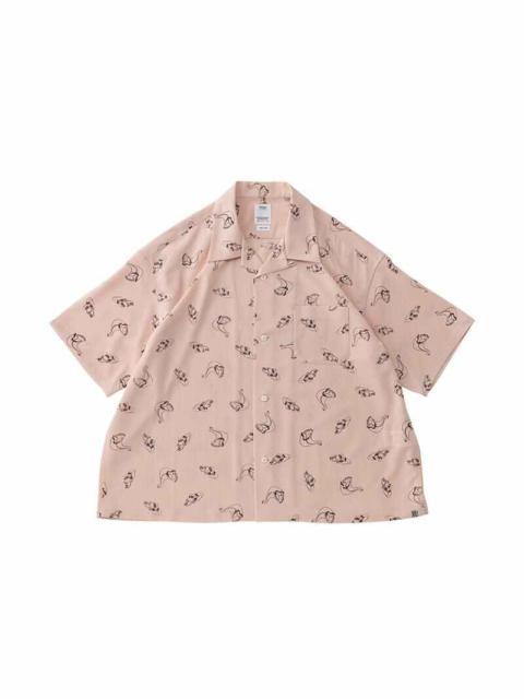 visvim HARMON SHIRT S/S ROADSTER PINK