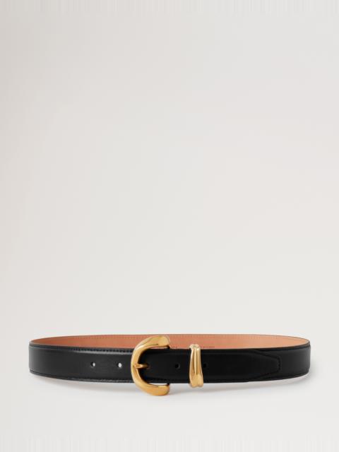 Mulberry Lana Belt
Black High Gloss Leather