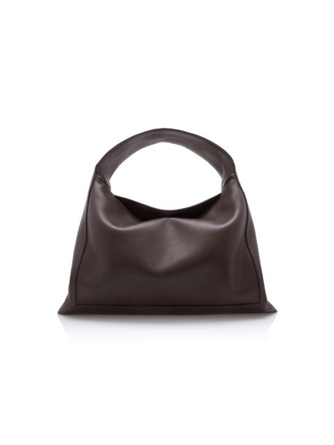 Bottega Veneta Small Hop Silky Leather Bag brown