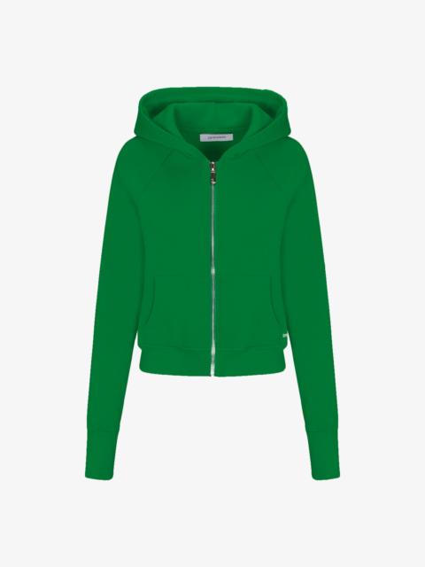 SPRWMN COTTON SHRUNKEN ZIP UP HOODIE