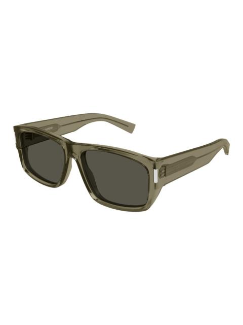SAINT LAURENT Saint Laurent Grey Rectangular Men's Sunglasses SL 689 004 59