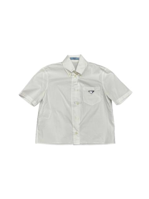 Prada Prada Triangle Logo Short-Sleeve Shirt