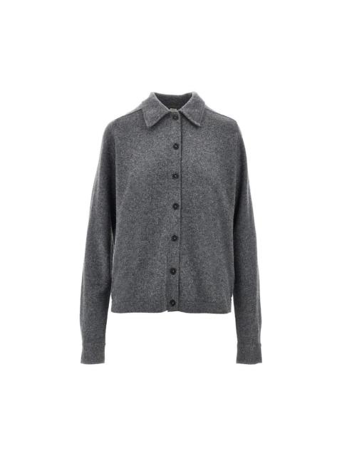 TOTEME Toteme Collared Cashmere Cardigan Grey