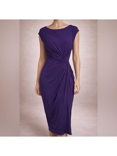 Other Designers Donna Karan Rich Purple Midi Dress
