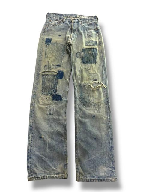 Levi's GRUNGE🤘🏼 VINTAGE LEVIS ARTE POVERA PATHWORK DISTRESSED DENIM