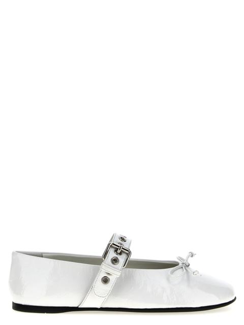 Miu Miu Miu Miu Women Buckle And Bow Ballet Flats