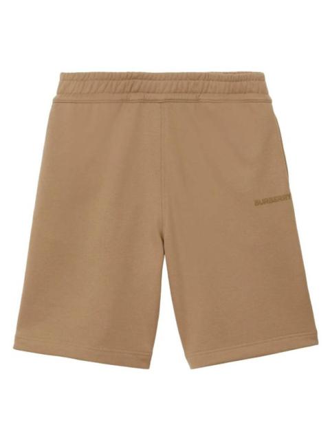 Burberry Burberry Raphael Logo Embroidered Cotton Shorts
