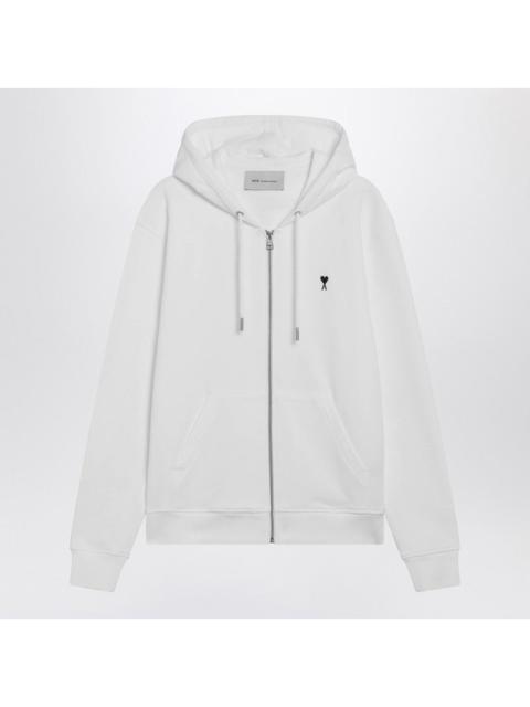 AMI Paris Ami Paris Ami De Coeur Zip-Up Sweatshirt White Men