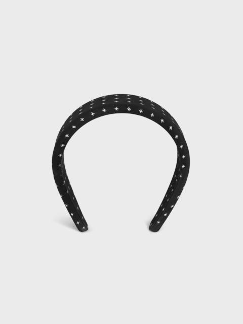 CELINE Celine MICRO TRIOMPHE HEADBAND in Silk