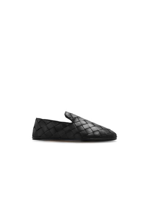 Bottega Veneta BOTTEGA VENETA Sunday Black Leather Loafers New & Authentic