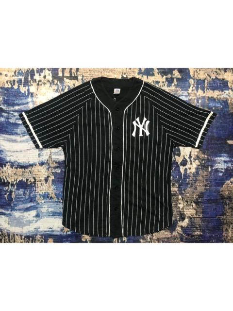 Other Designers Majestic New York Yankees Stripes Shirt Button