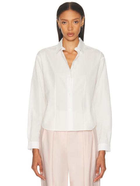 RENGGLI Cropped Long Sleeve Button Up Top