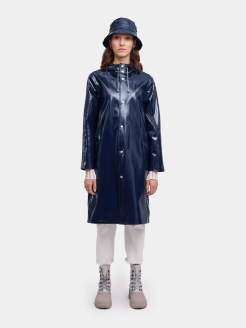 Stutterheim Stockholm Long Opal Raincoat Navy