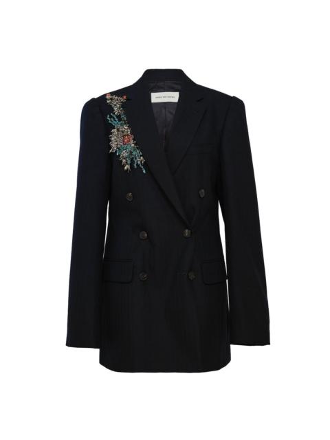 Dries Van Noten Waisted Double Breasted Blazer