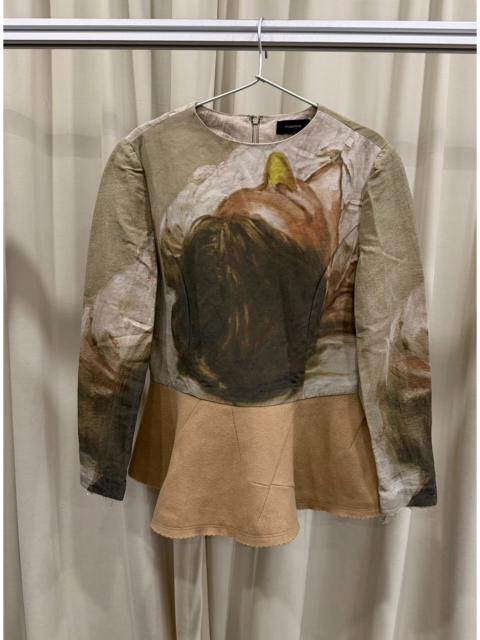 UNDERCOVER Undercover 15FW runway oil-painting top