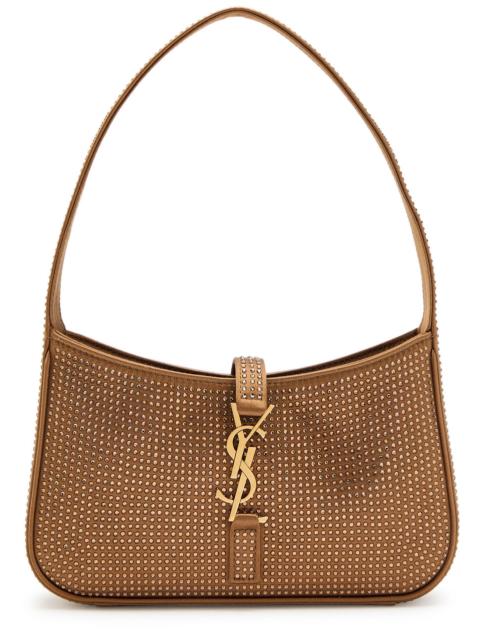 SAINT LAURENT Saint Laurent Le 5 à 7 Mini Embellished Satin top Handle bag