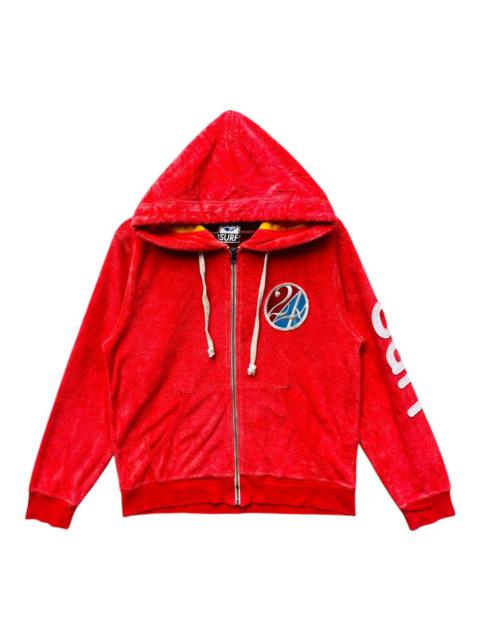 Other Designers Sun Surf - Vintage 24Karats Surf Fleece Hoodie Fullzip Big Logo Size M