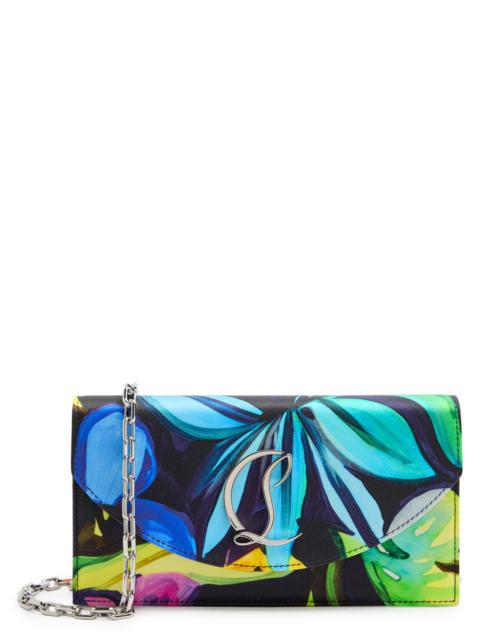 Christian Louboutin Christian Louboutin Floral-print Satin-crepe Clutch