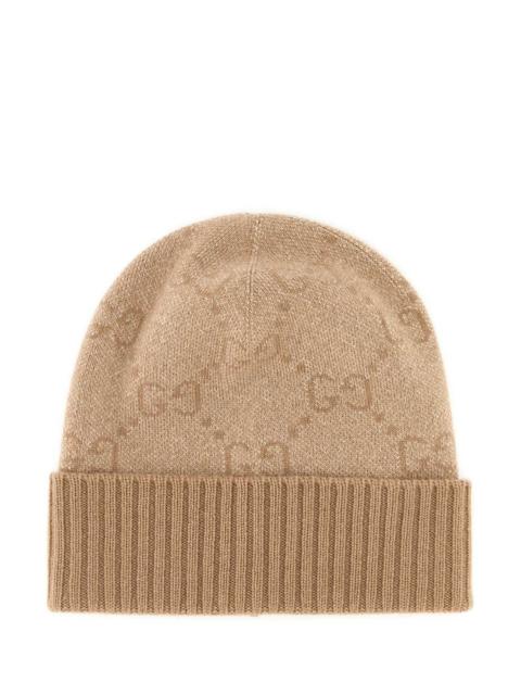 GUCCI Gucci Women Beige Cashmere Blend Beanie Hat