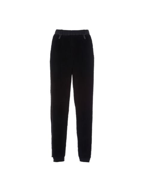 logo-print trousers