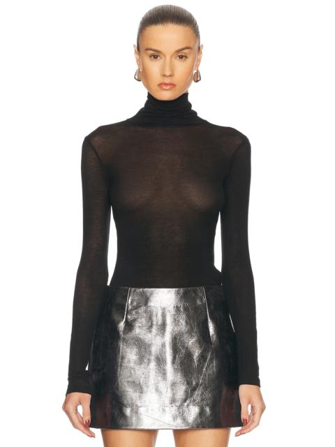 RENGGLI Sheer Jersey Renggli Turtleneck