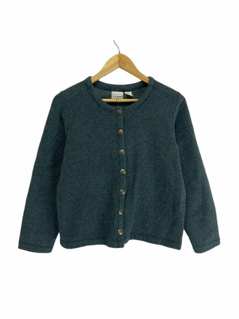 Other Designers Vintage - 💥 Vintage LL Bean Button Knit Wool Cardigan