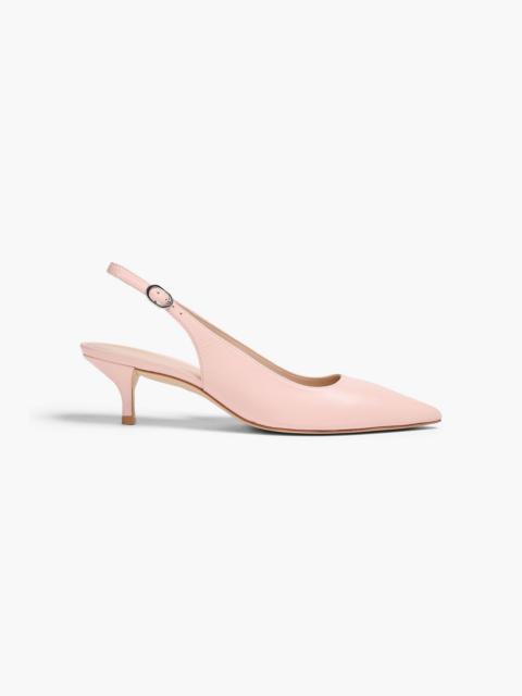 Stuart Weitzman Leigh 50 leather slingback pumps