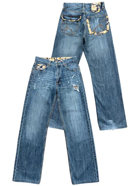 Other Designers Japanese Brand - Vintage Sukarjan Sakura Patchwork Denim Jeans 29x30