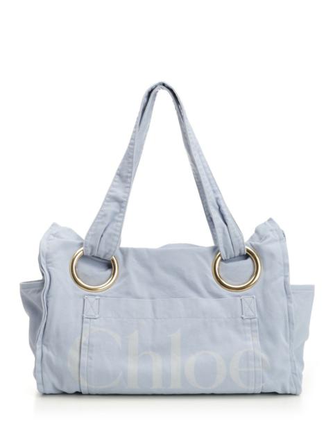 Chloé S545 - Chloe Plage Shoulder Bags Light Blue