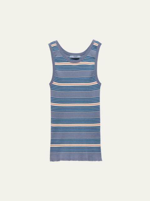 Stripe Ribbed Tank Top