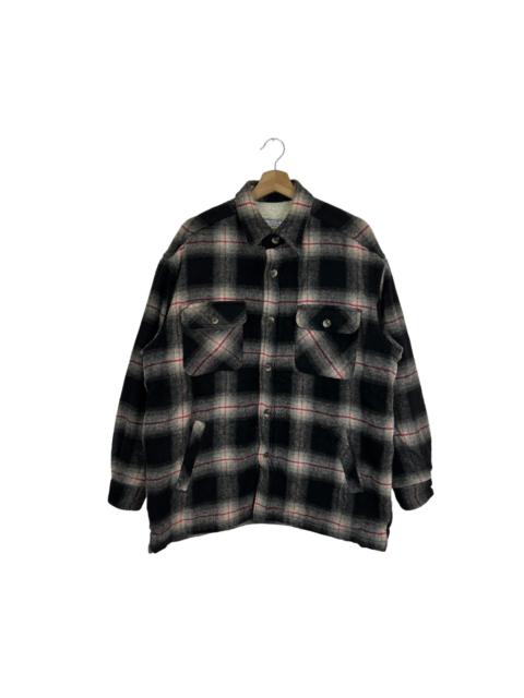 Other Designers Japanese Brand - VINTAGE SEAHOP TARTAN DESIGN FLANNEL JACKET WORKERS WEAR